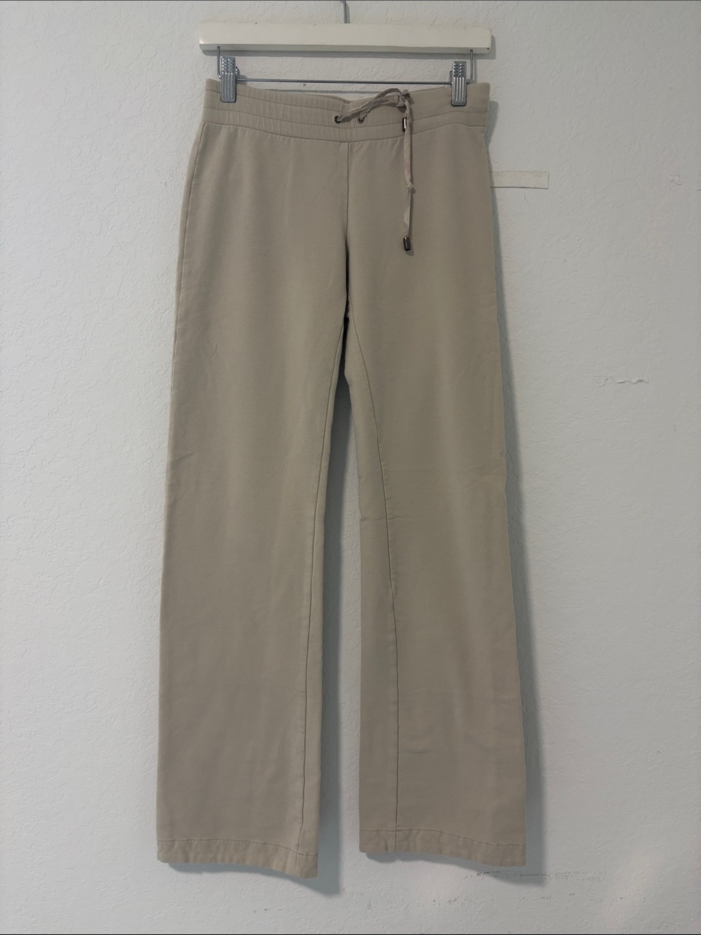 Burberry Beige Drawstring Waist Women's Pants